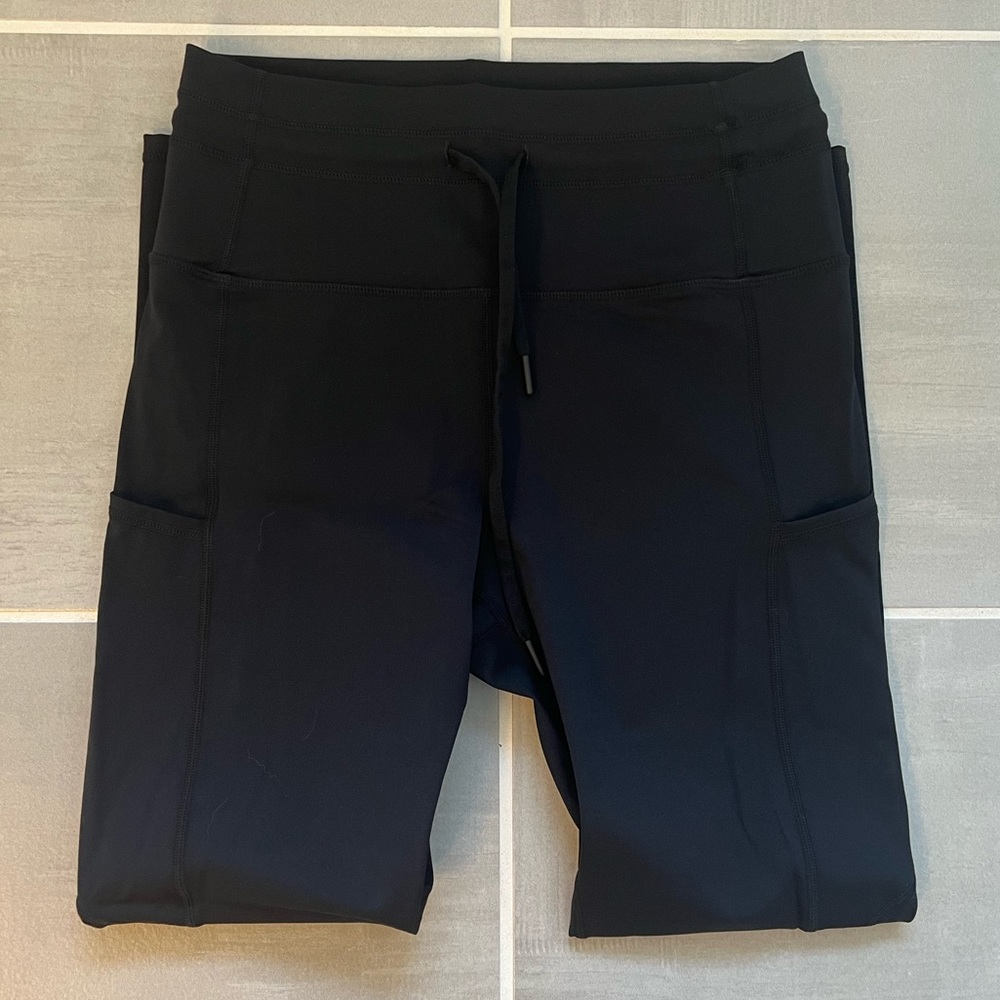 ZYIA Black pocket drawstring leggings